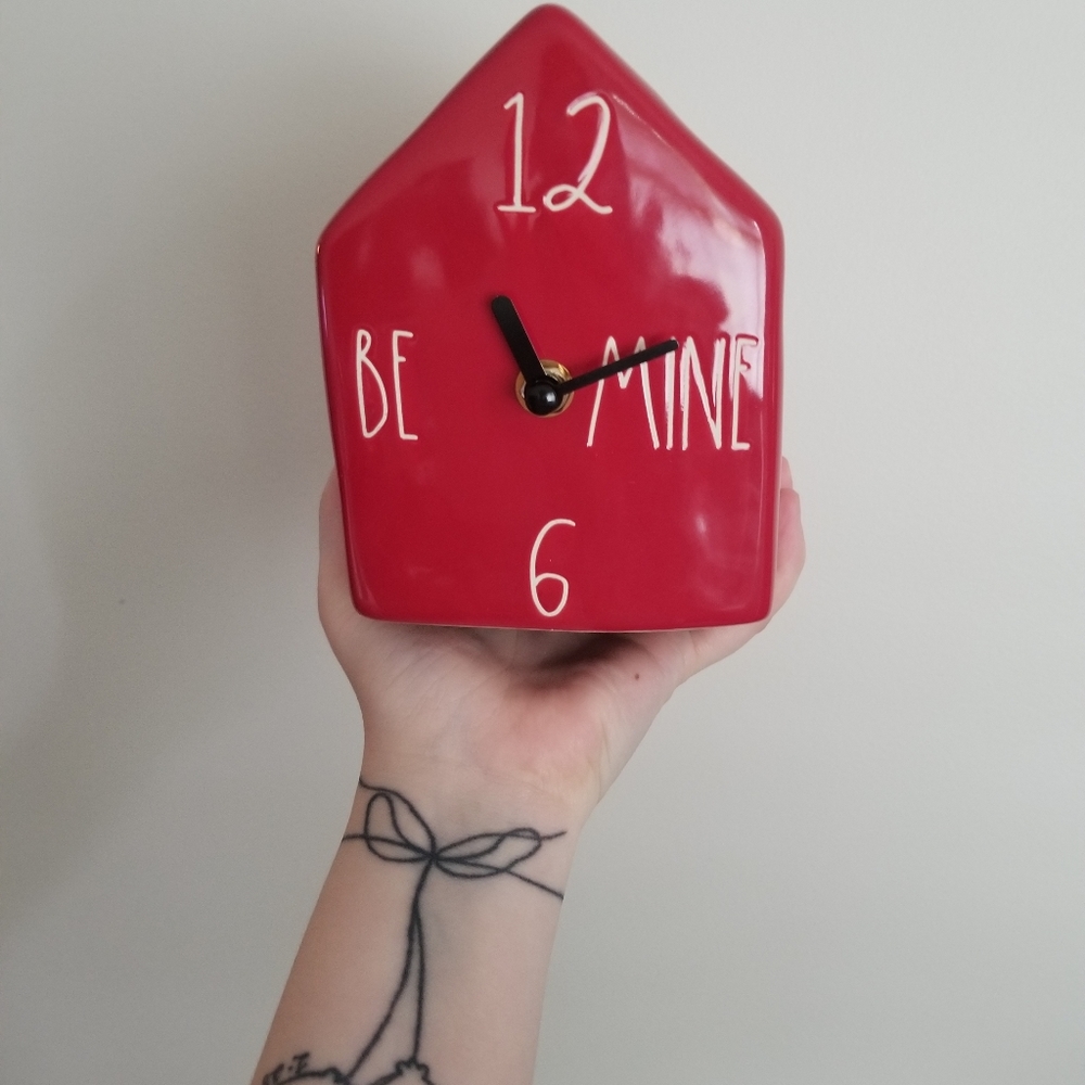 Rae Dunn "Be Mine" Clock
